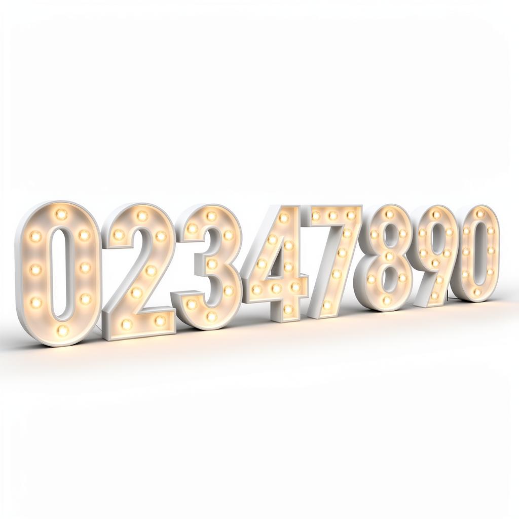 Marquee Number Set