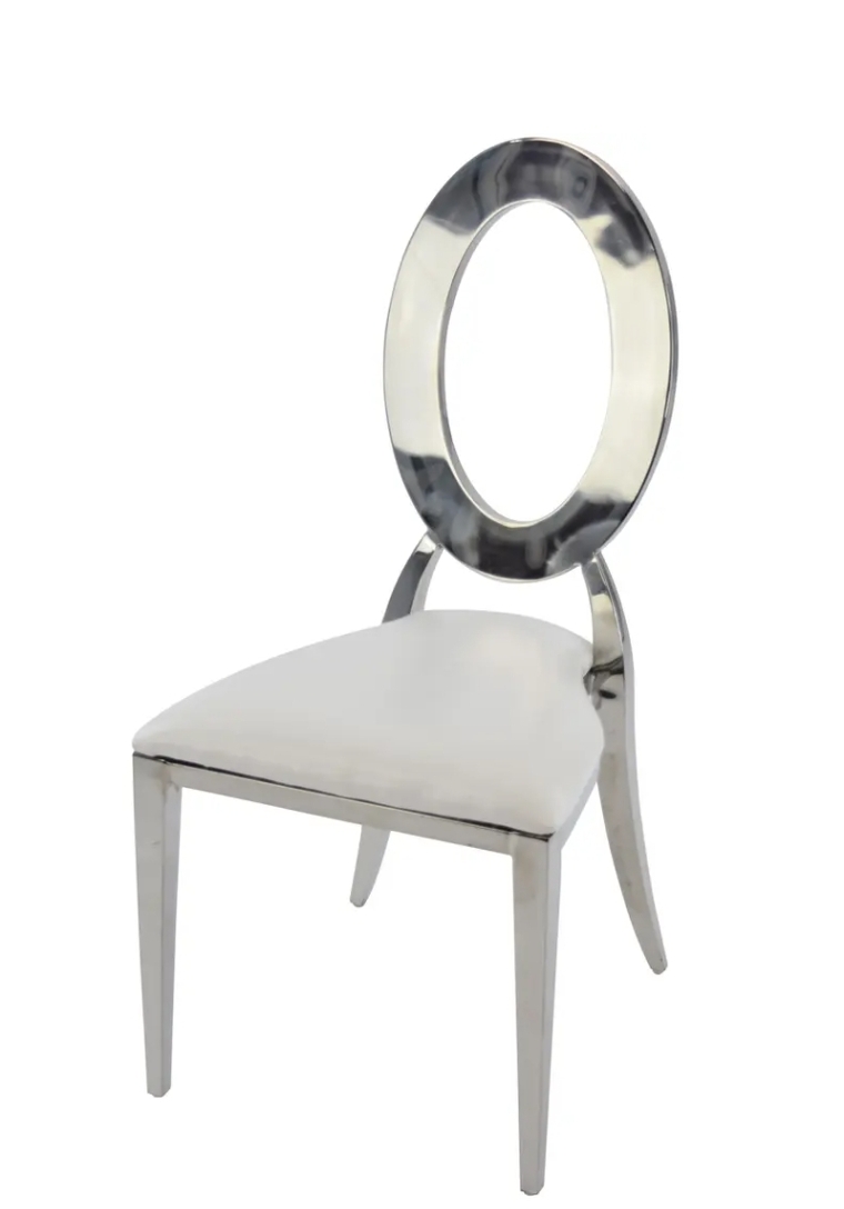 Silver Frame O-Back Chair